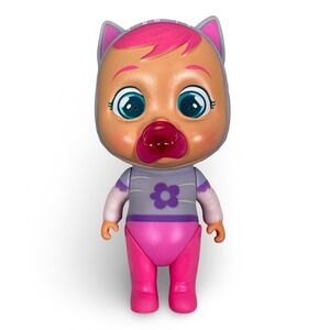 IMC Toys Cry Babies Magic Tears Pink Gray Tiger Cat Doll Figure 87606IM 4.5 Inch